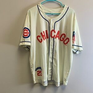 Unwell Chicago Cubs Women's Jersey - Cream Alex Cooper